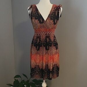 Lindosky V-Neck Mock Wrap Smocked Waist Dress - See Below For Sizing